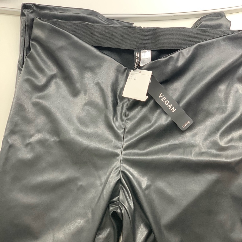 H&M Divided vegan faux leather pants!